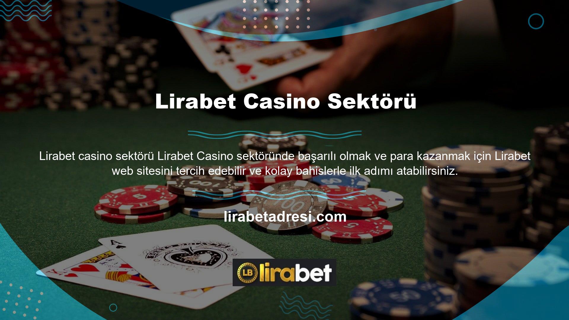 Lirabet bahis sitesi casino sektörünün en iyi bahis sitelerinden biridir